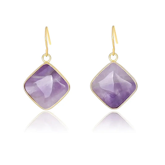 Natural Stone Drop Earrings for Everyday Sophistication - Gems Ritual