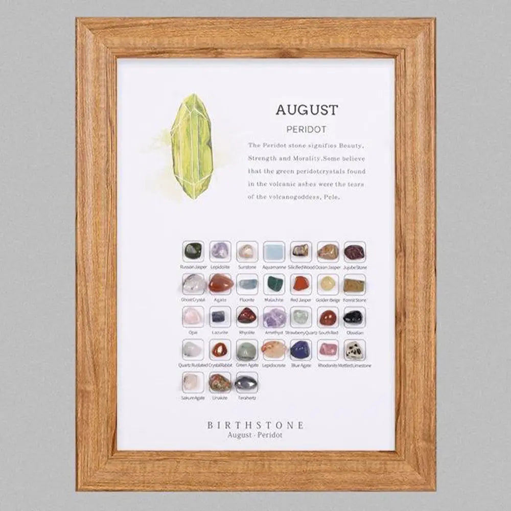 Birthstone Stones Crystal Decor for Zodiac & Astrology Lovers - Gems Ritual