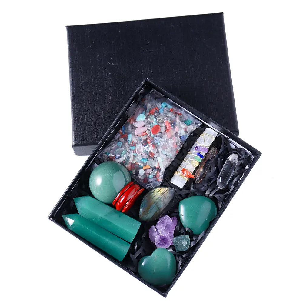 Mystic Energy Crystal Ball and Healing Gemstone Collection - Gems Ritual