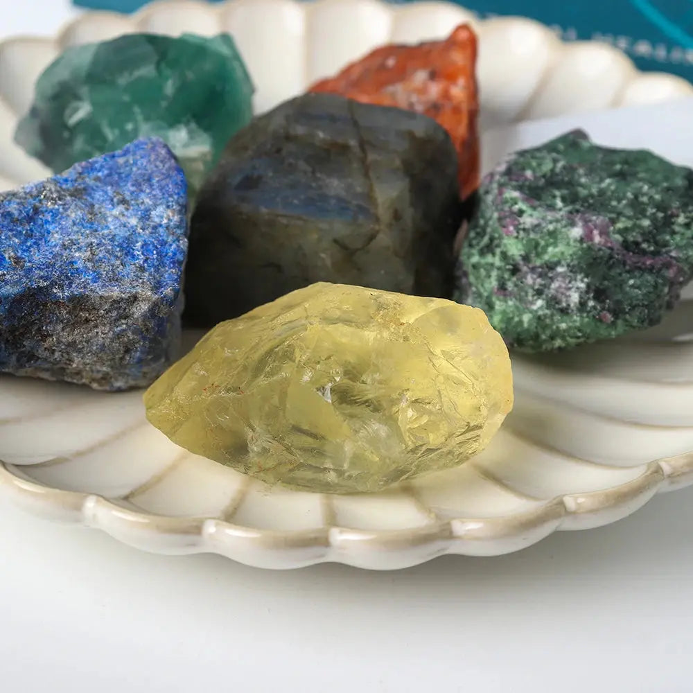 Zodiac Birthstone Crystal Set – Feng Shui & Meditation Gift Box - Gems Ritual