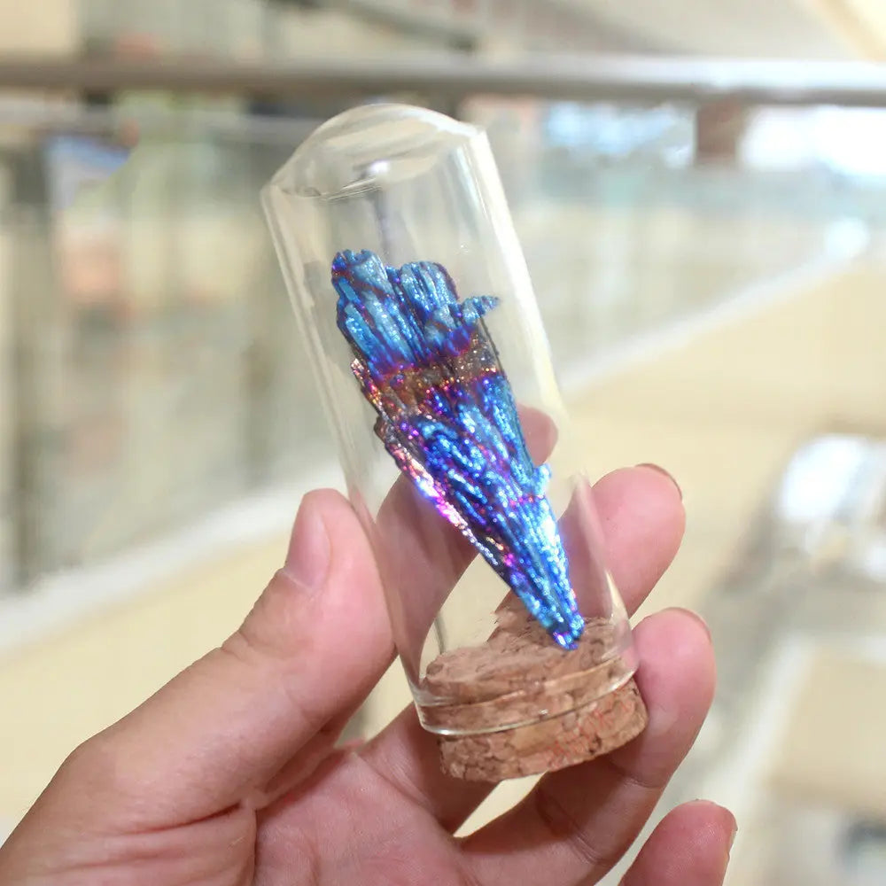 Mystical Black Tourmaline Crystal Encased in Glass – A Symbol of Energy Protection - Gems Ritual