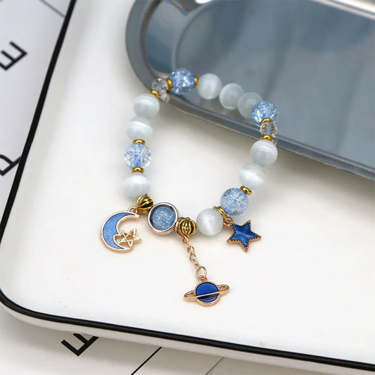 Cosmic Energy Bracelet – Natural Stone Galaxy-Inspired Jewelry - Gems Ritual