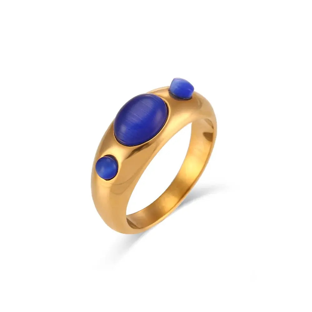 Elegant Opal & Turquoise Ring – Timeless Beauty for Women - Gems Ritual