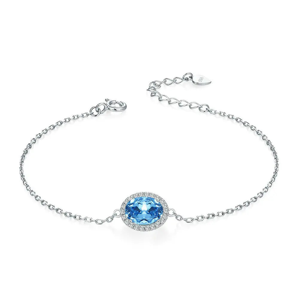 Modern Chic Women’s Jewelry – Stunning Blue Topaz Bracelet - Gems Ritual