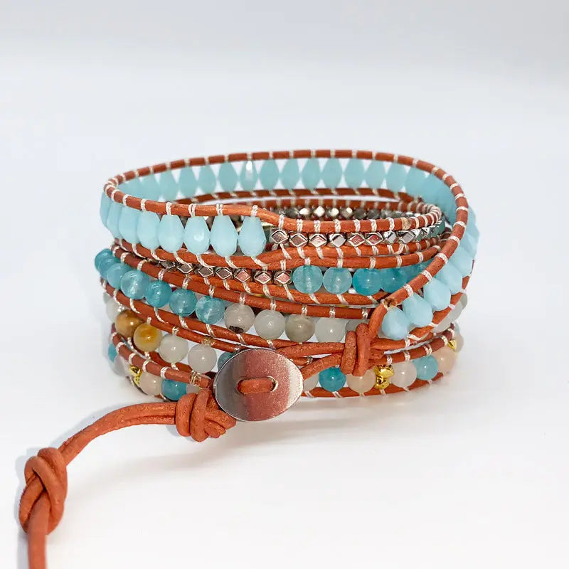 Agate & Jasper Charm Bracelet – A Playful Layered Design for Positive Energy Gems Ritual