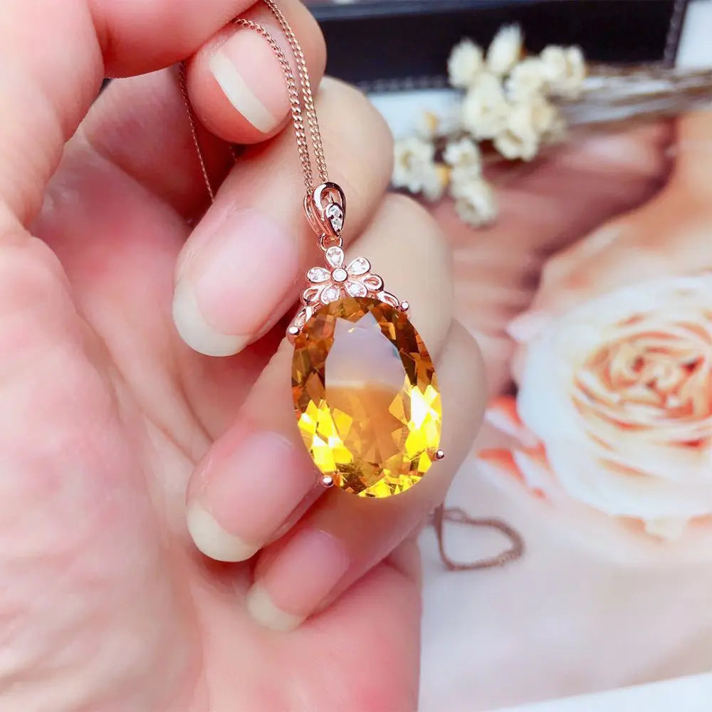 Natural Citrine Jewelry Set – A Touch of Golden Glow - Gems Ritual