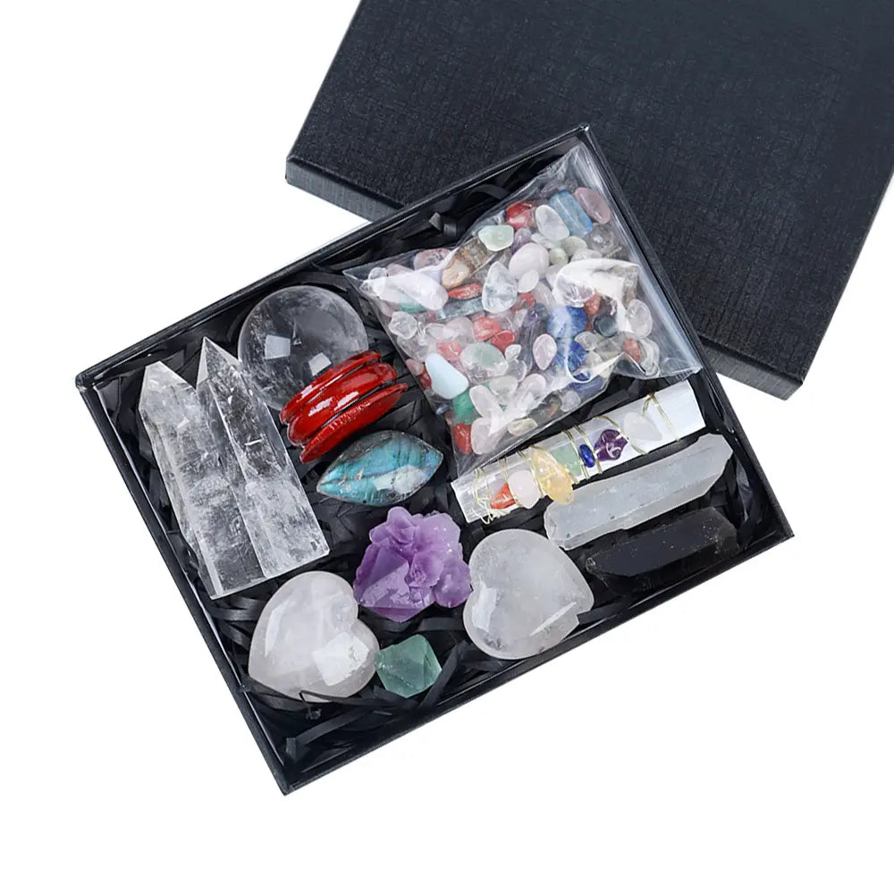 Mystic Energy Crystal Ball and Healing Gemstone Collection - Gems Ritual