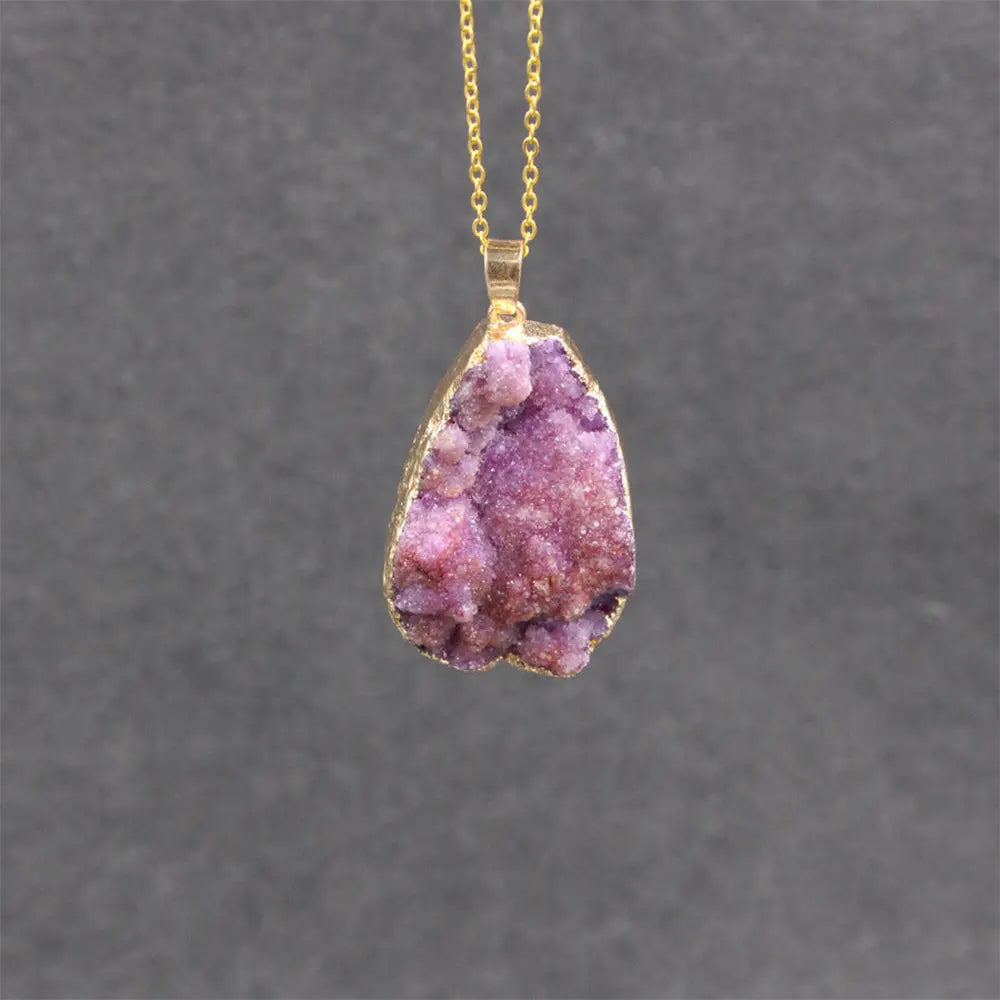 Natural Raw Crystal Pendant for Healing Energy - Gems Ritual