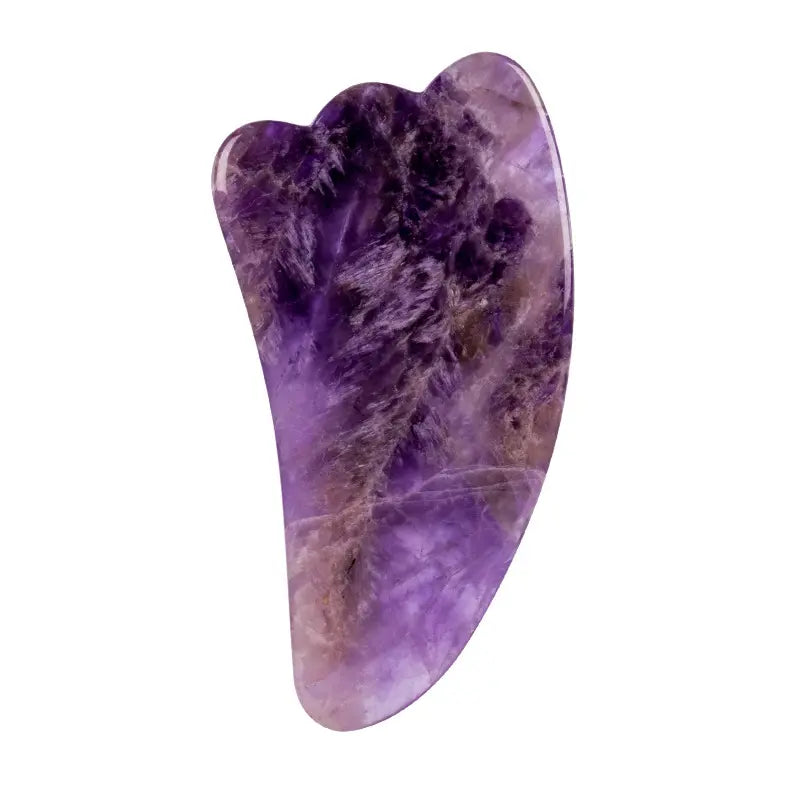 Premium Amethyst Face Roller & Scraping Tool Kit Gems Ritual