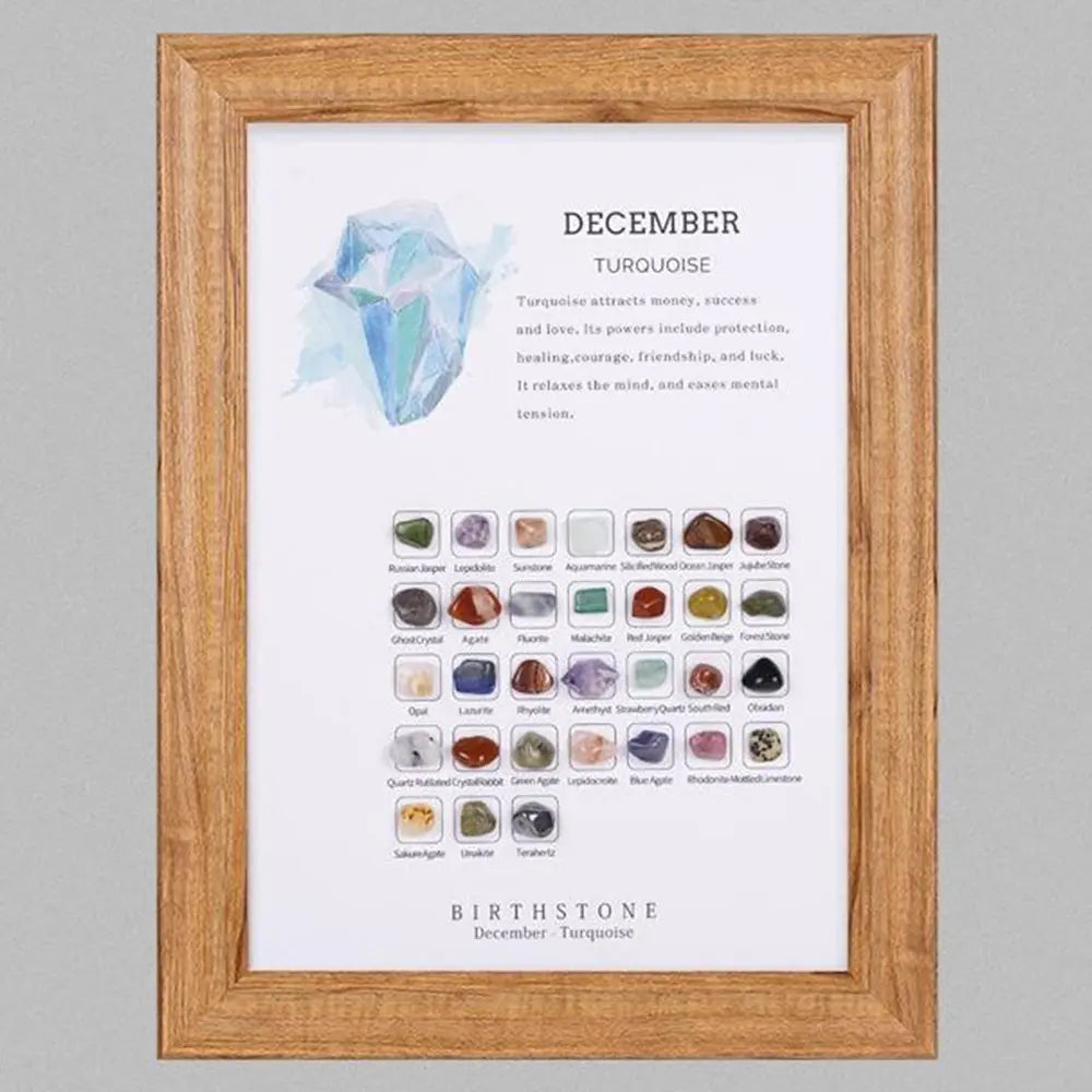 Birthstone Stones Crystal Decor for Zodiac & Astrology Lovers - Gems Ritual