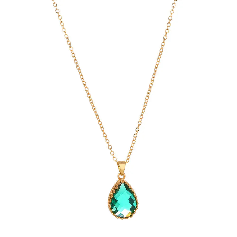 Vintage Zircon Necklace - Tree of Life Design Gems Ritual