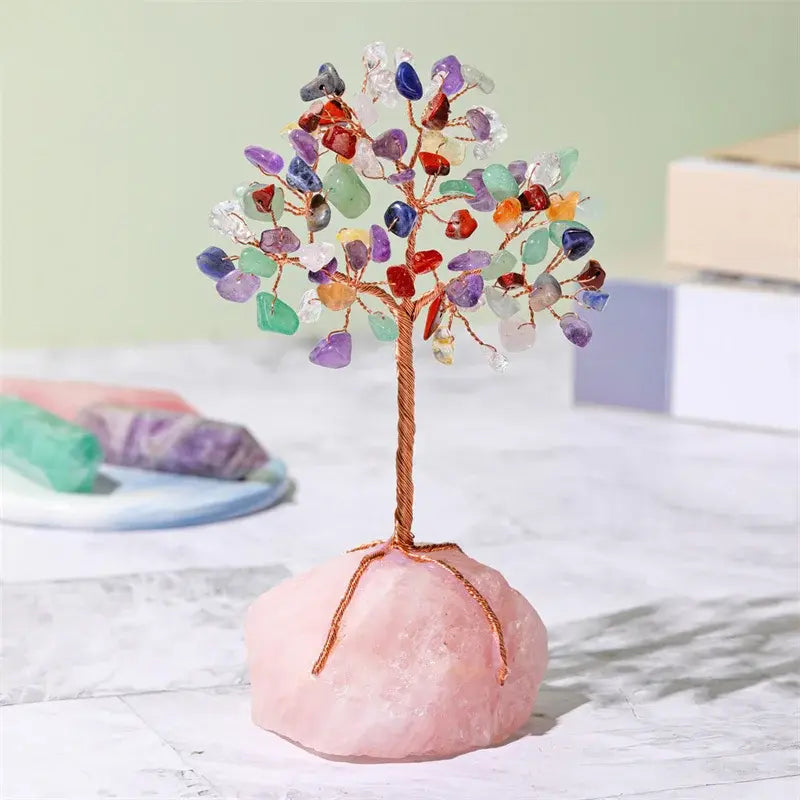 Crystal Energy Tree – Attract Wealth, Peace & Positivity - Gems Ritual
