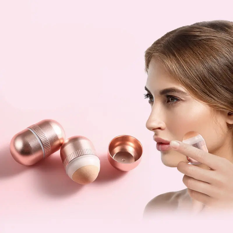 Volcanic Stone Face Roller | Oil-Absorbing & Skin Detox Tool Gems Ritual