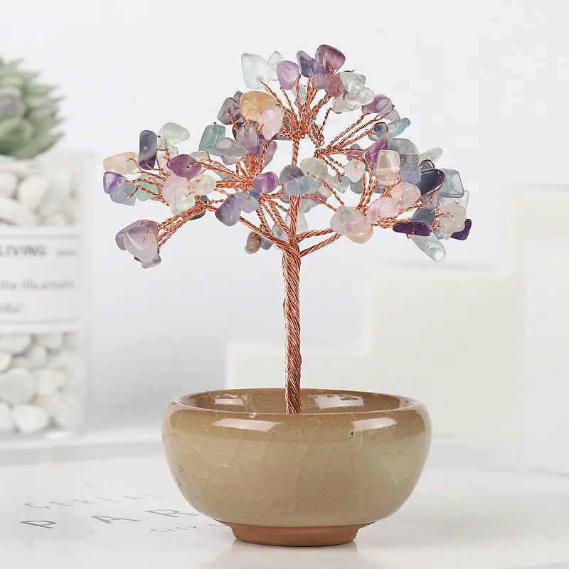 Crystal Energy Tree of Life – A Symbol of Growth and Harmony Gems Ritual
