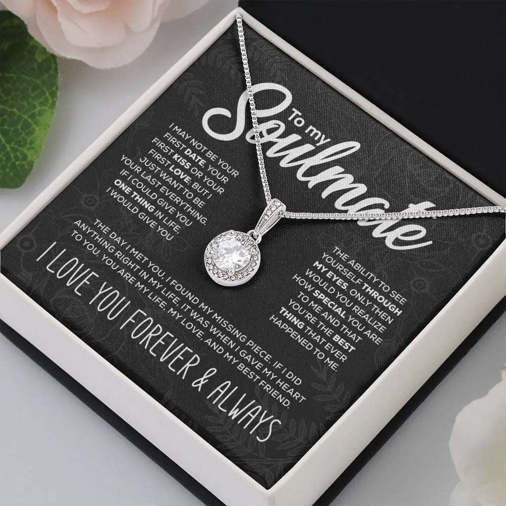Elegant Gift Necklace: Round Zircon Pendant in Luxury Box - Gems Ritual