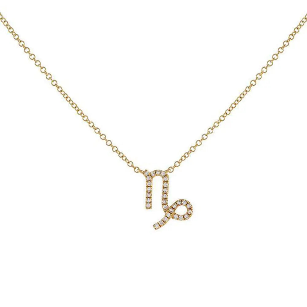 Celestial Diamond Zodiac Necklace – Astrology Sign Jewelry Gift - Gems Ritual