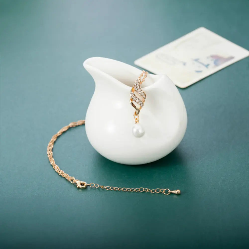 Sophisticated Pearl Jewelry Set for Festive and Everyday Charm - Gems Ritual