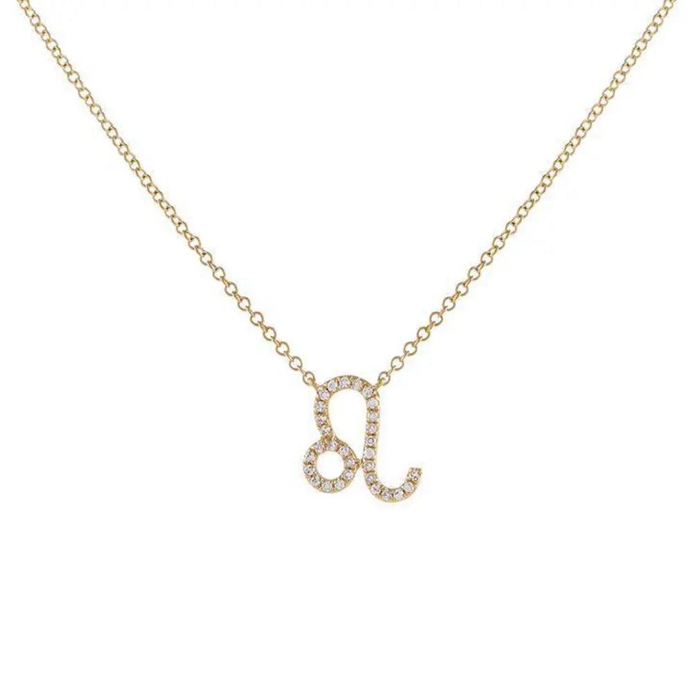Celestial Diamond Zodiac Necklace – Astrology Sign Jewelry Gift - Gems Ritual