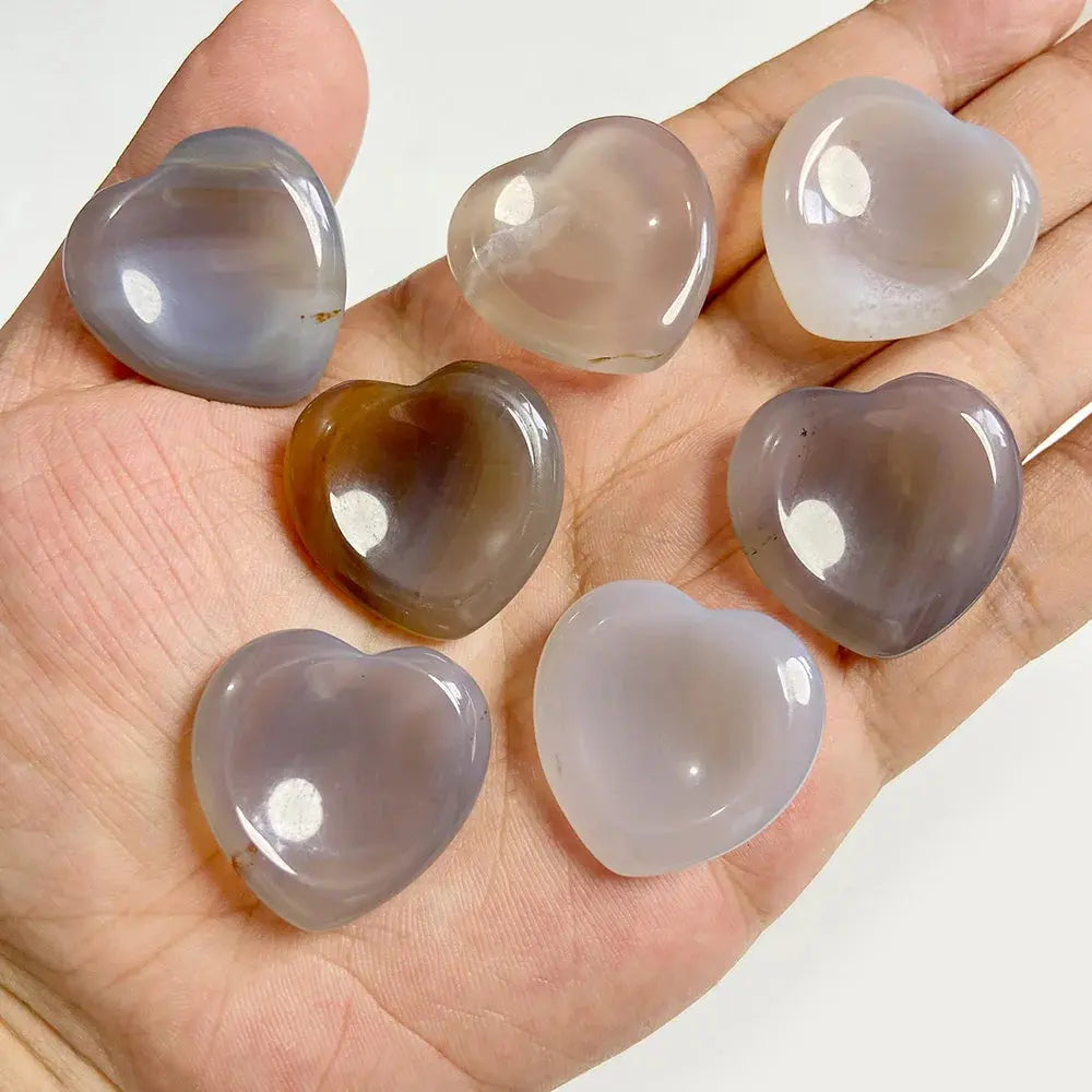Heart Hand Stone Massage Set – Relaxation in Your Palm - Gems Ritual