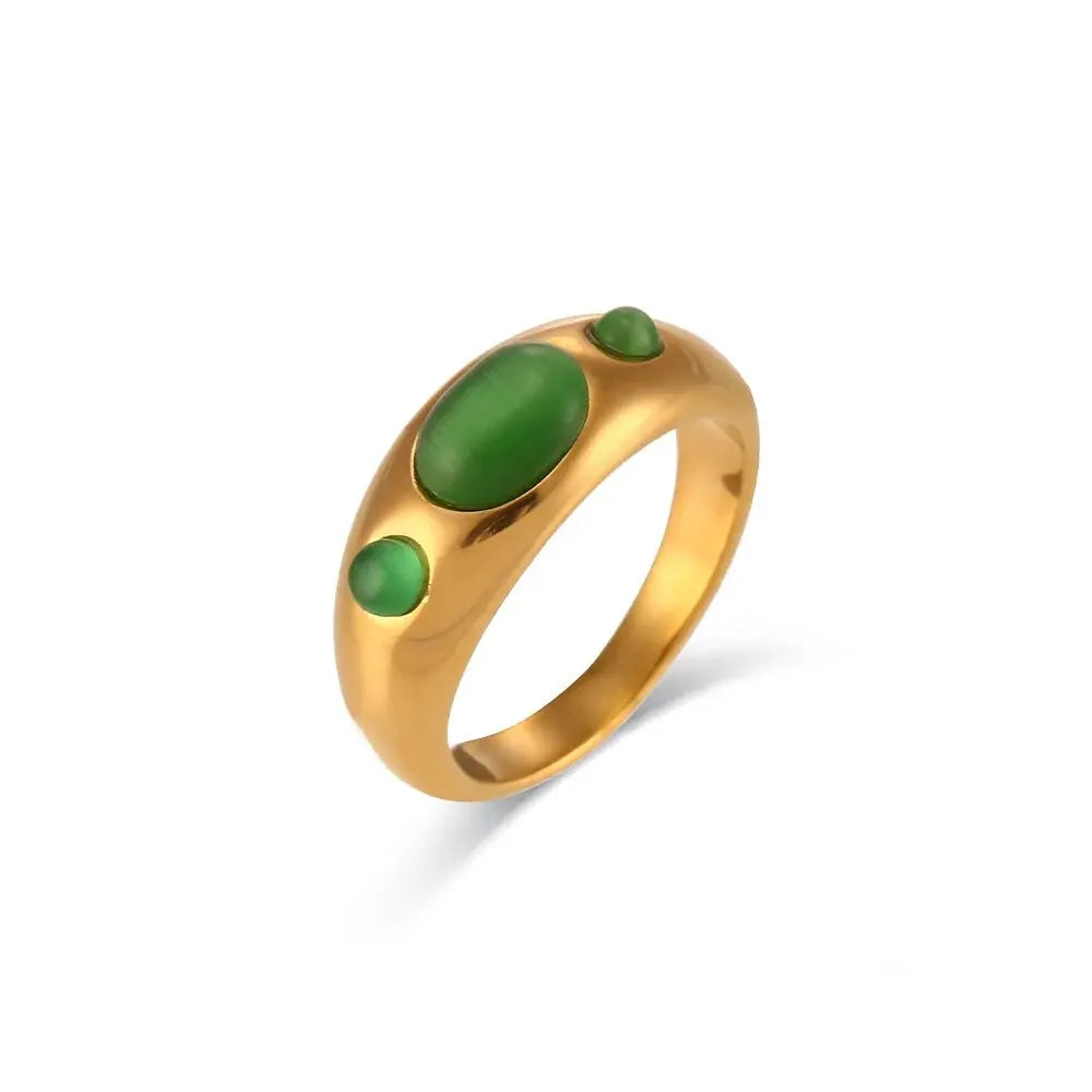 Elegant Opal & Turquoise Ring – Timeless Beauty for Women - Gems Ritual