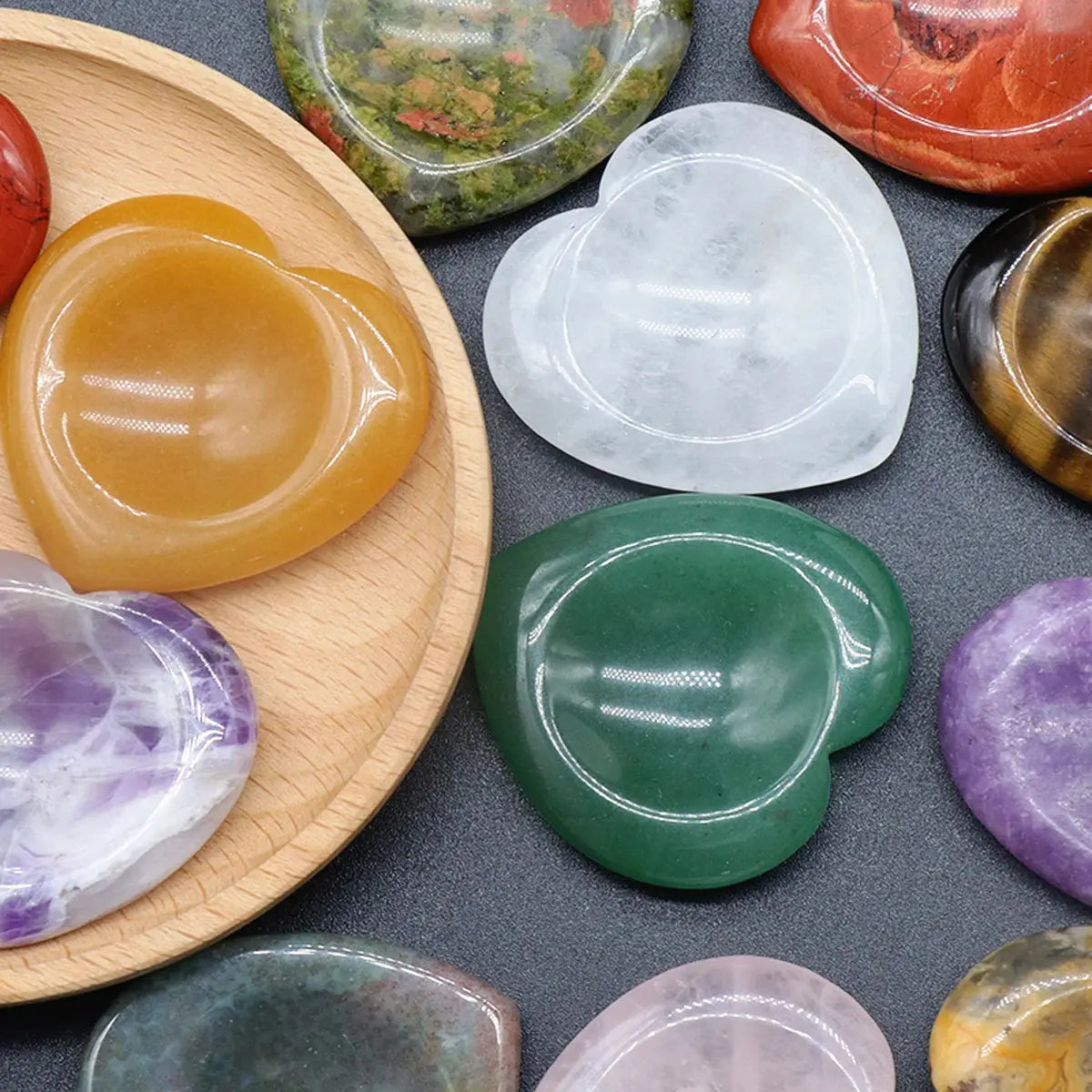 Natural Crystal Heart Stone – Pocket-Sized Energy Healing Gems Ritual