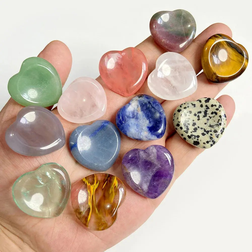 Heart Hand Stone Massage Set – Relaxation in Your Palm - Gems Ritual