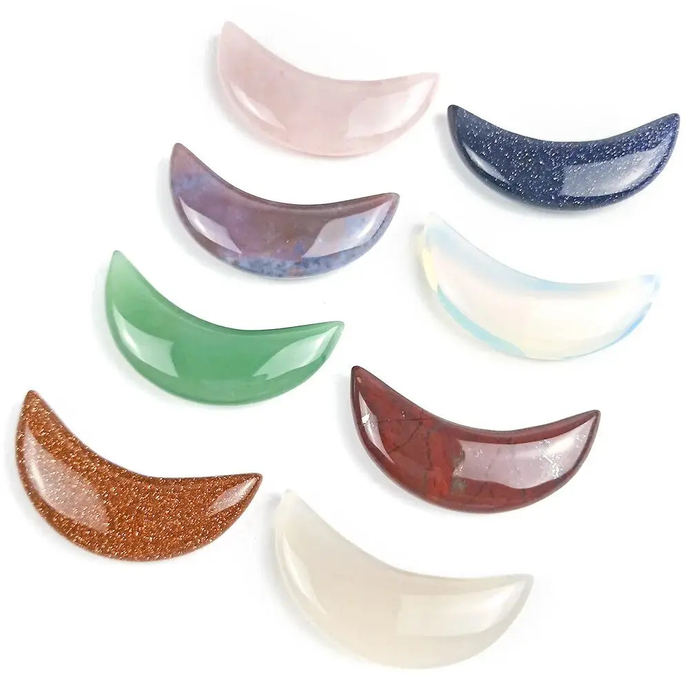 Hand Stone Massage Tool – Crescent Shape for Relaxation - Gems Ritual