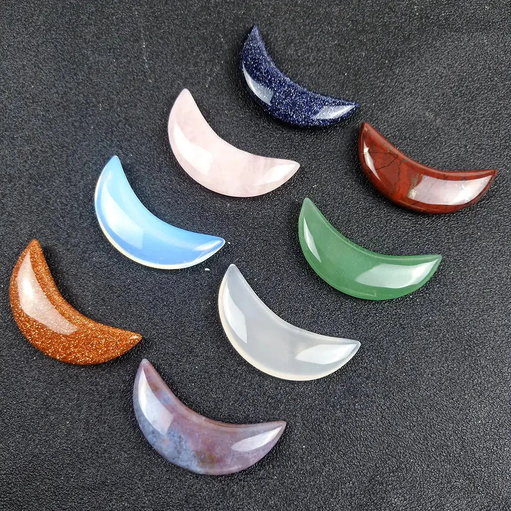 Hand Stone Massage Tool – Crescent Shape for Relaxation - Gems Ritual