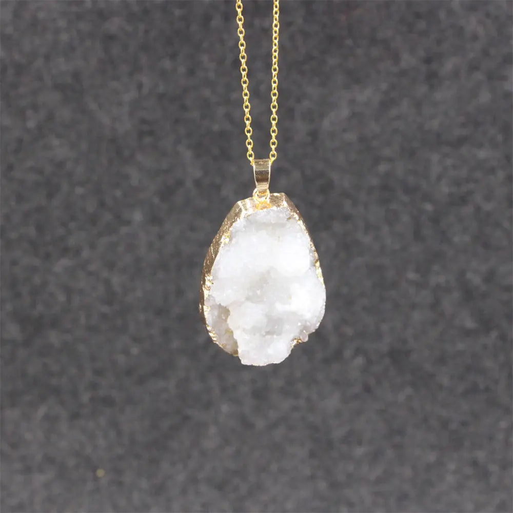 Natural Raw Crystal Pendant for Healing Energy - Gems Ritual