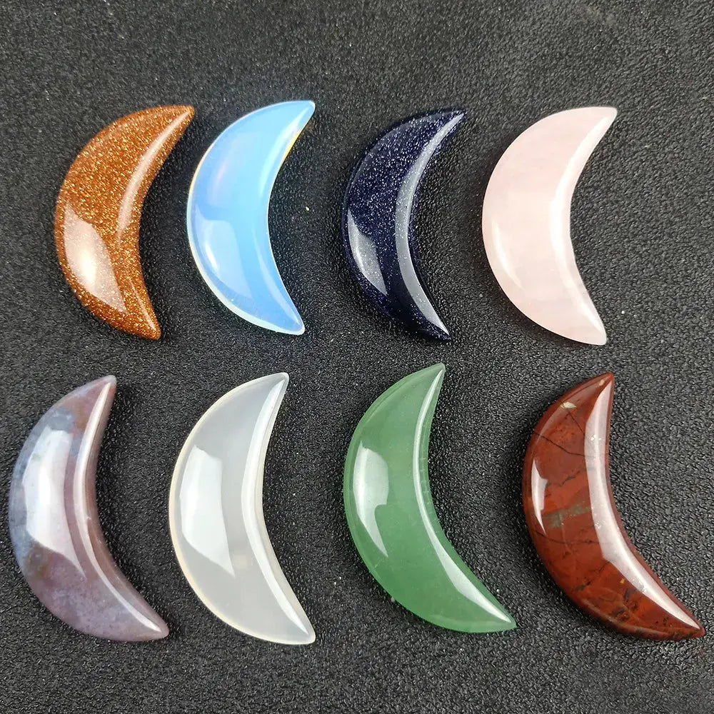 Hand Stone Massage Tool – Crescent Shape for Relaxation - Gems Ritual
