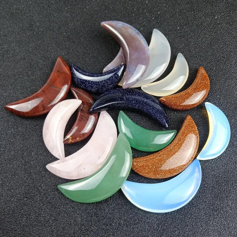 Hand Stone Massage Tool – Crescent Shape for Relaxation - Gems Ritual