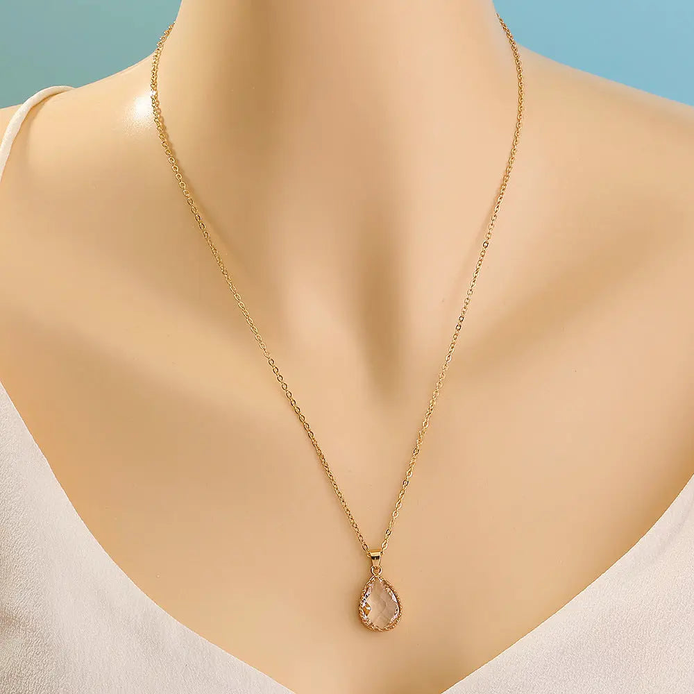 Vintage Zircon Necklace - Tree of Life Design Gems Ritual