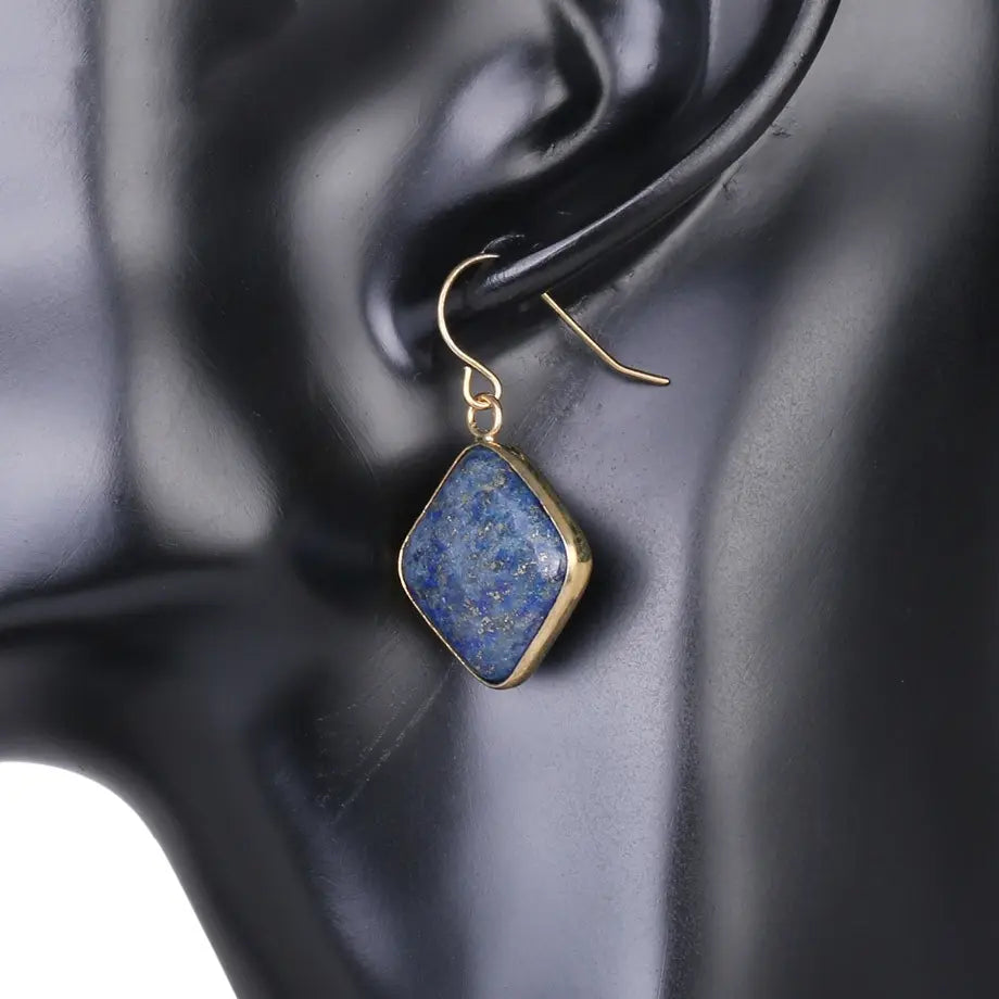 Natural Stone Drop Earrings for Everyday Sophistication - Gems Ritual