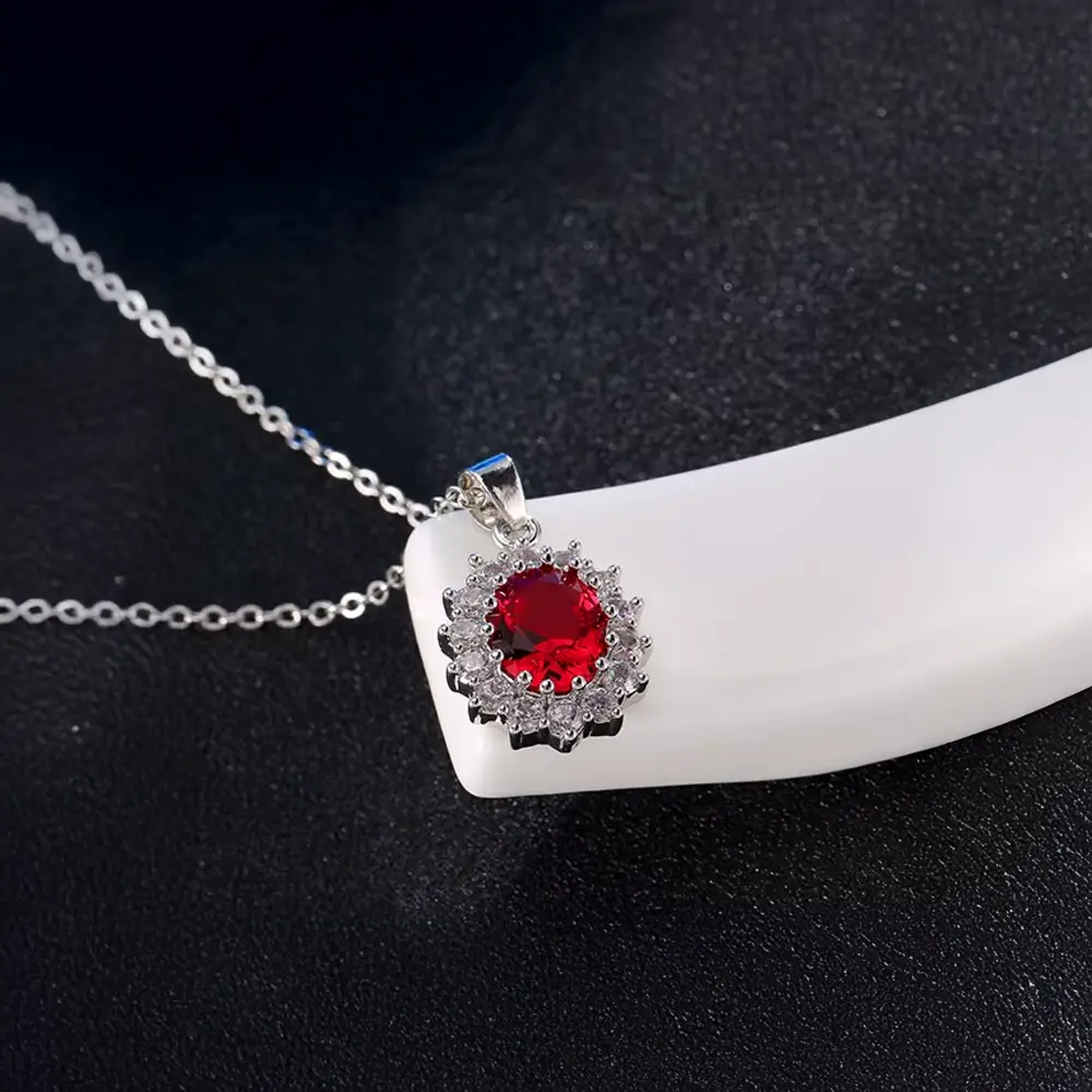 Glamorous Sapphire Jewelry Set with Zirconia Accents Gems Ritual