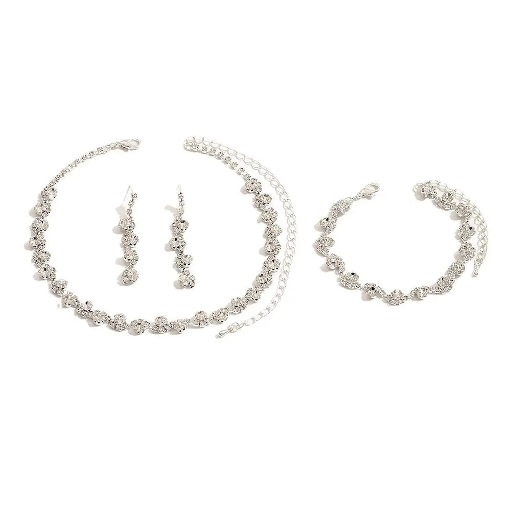 Radiant Crystal Jewelry Set for a Touch of Classic Glamour - Gems Ritual