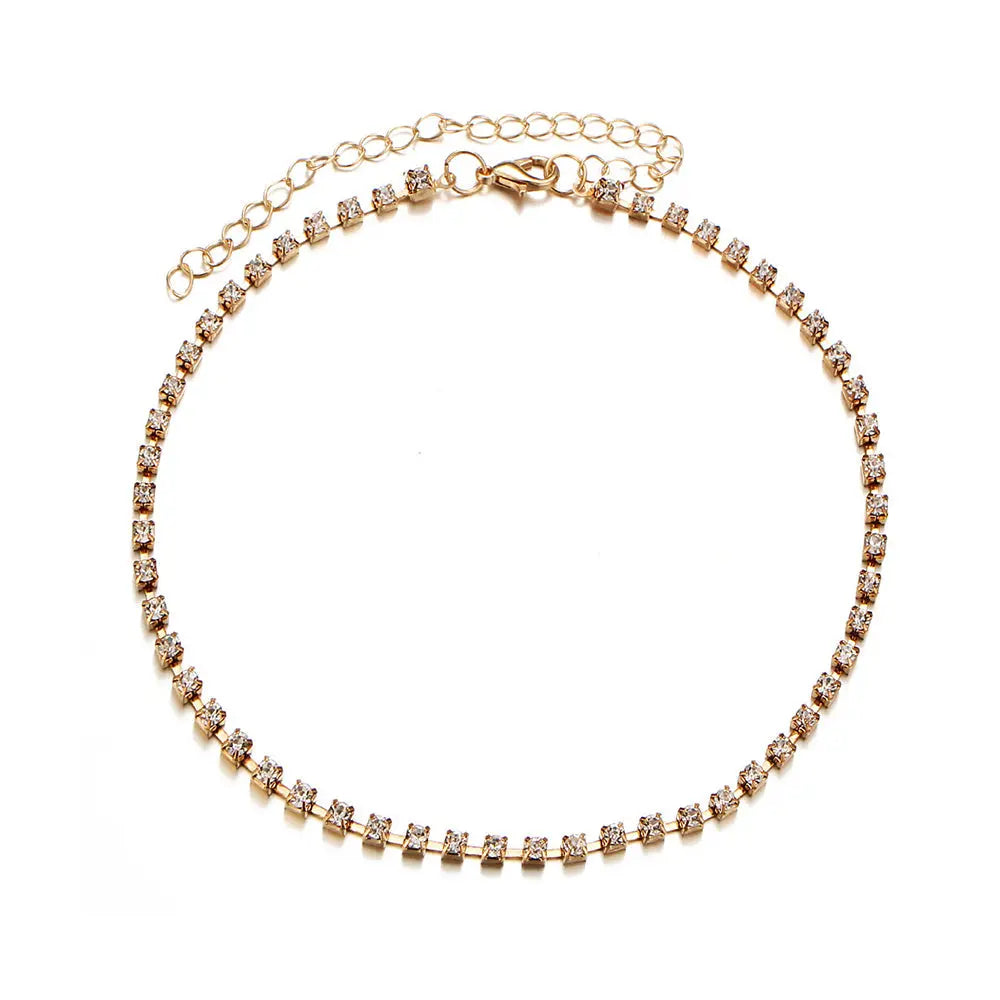 Minimalist Three-Layer Necklace Set with Pearl and Crystal Pendant - Gems Ritual