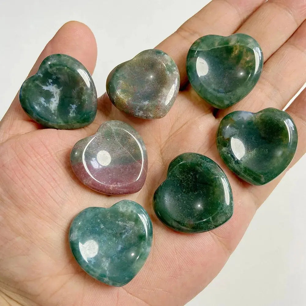 Heart Hand Stone Massage Set – Relaxation in Your Palm - Gems Ritual