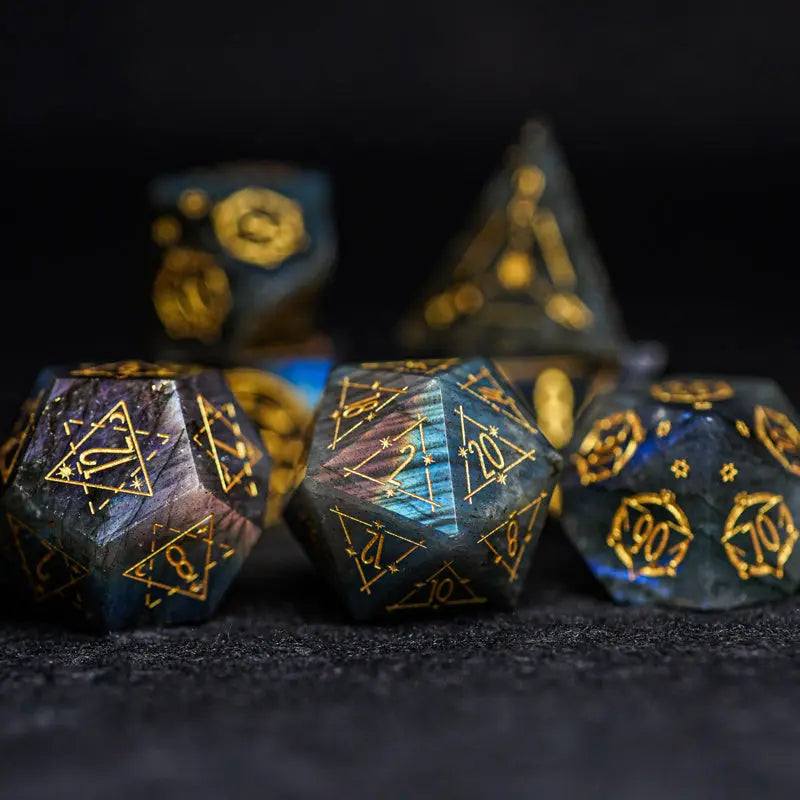 Natural Elongated Stone Running Ball Dice Gems Ritual