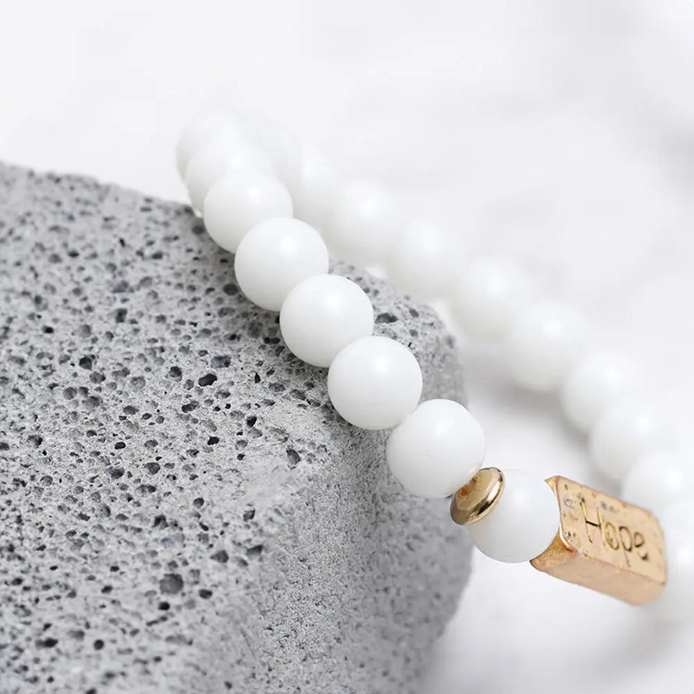 Hope Charm Bracelet – Natural Stone Energy Jewelry for Balance - Gems Ritual
