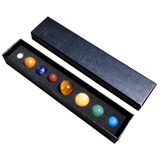 Handcrafted Natural Gemstone Solar System Set for Cosmic Enthusiasts - Gems Ritual