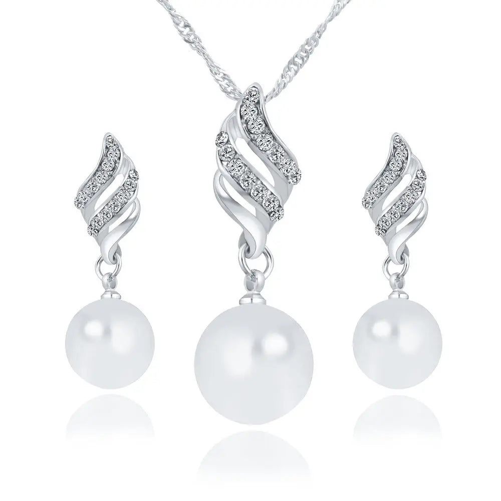 Sophisticated Pearl Jewelry Set for Festive and Everyday Charm - Gems Ritual