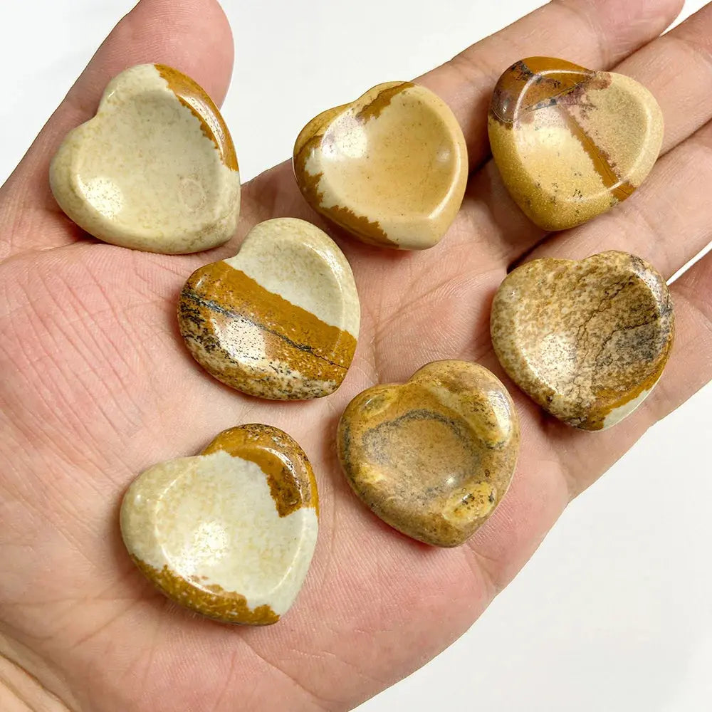 Heart Hand Stone Massage Set – Relaxation in Your Palm - Gems Ritual