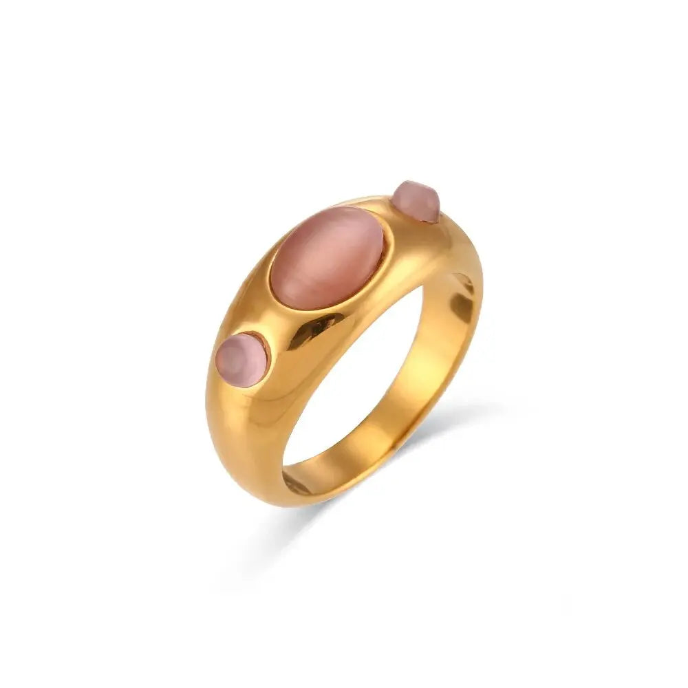 Elegant Opal & Turquoise Ring – Timeless Beauty for Women - Gems Ritual