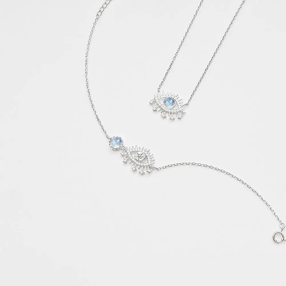 Radiant Starry Sky Jewelry – Zircon Necklace & Bracelet Set Gems Ritual