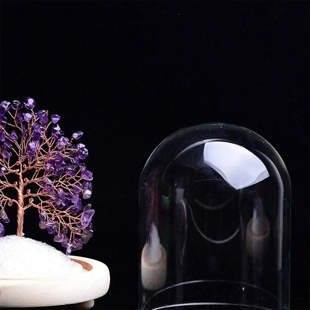 Amethyst Chakra Tree with Dome – Natural Healing Crystal for Positive Energy - Gems Ritual