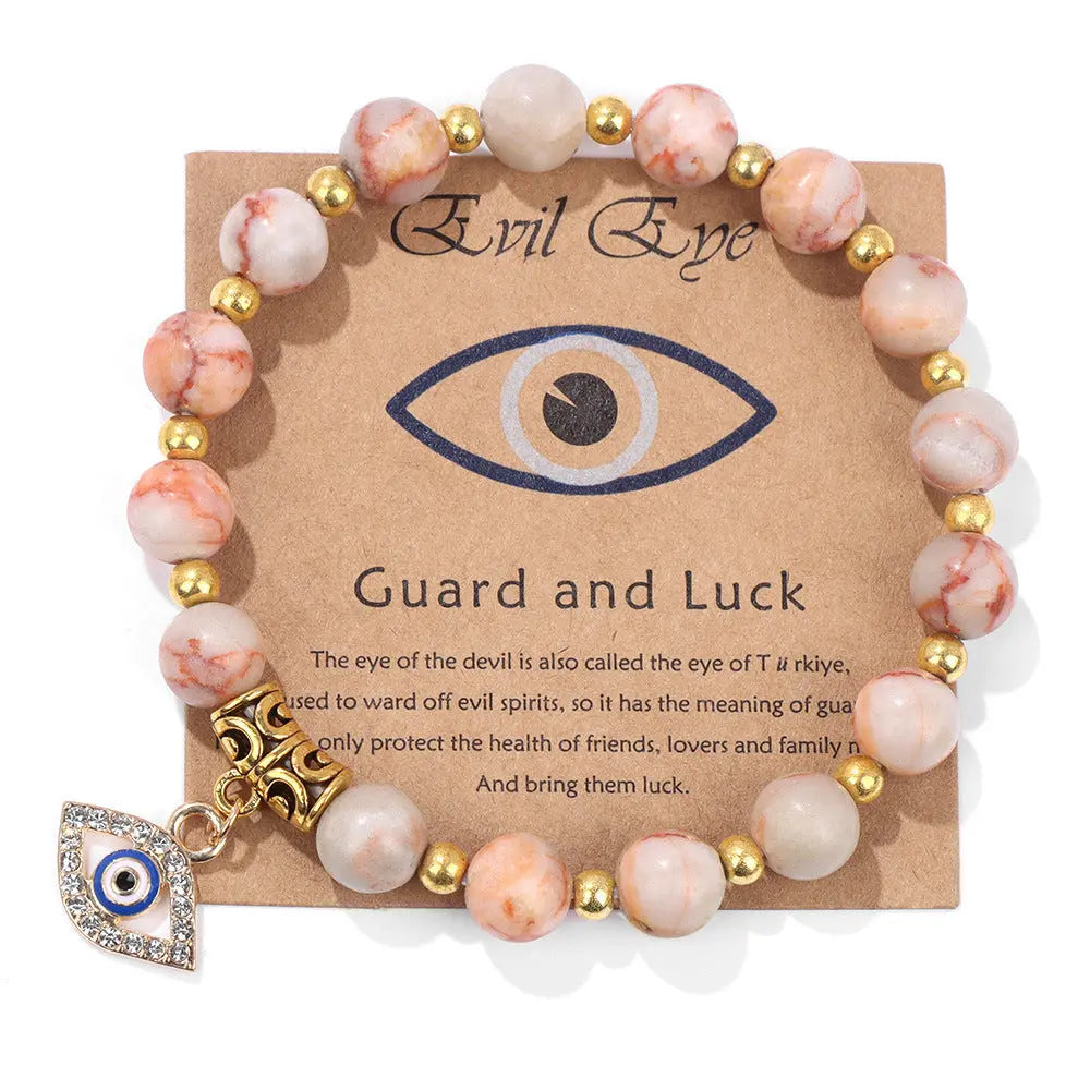 Unisex Agate Bead Bracelet – Elegance with a Touch of Energy - Gems Ritual