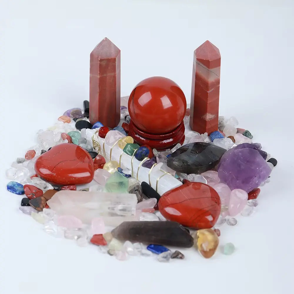 Mystic Energy Crystal Ball and Healing Gemstone Collection Gems Ritual