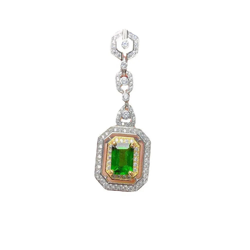 Diopside Stone Necklace – Refined and Elegant Silver Jewelry Gems Ritual