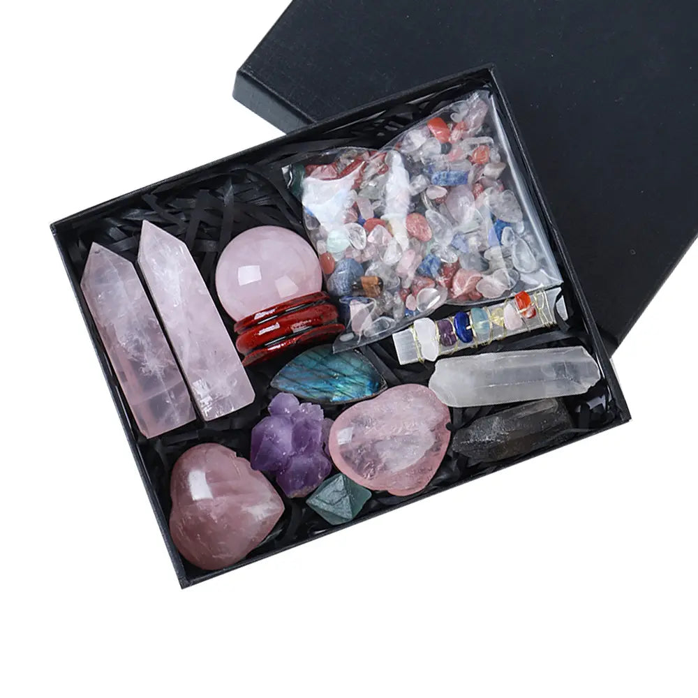 Mystic Energy Crystal Ball and Healing Gemstone Collection - Gems Ritual