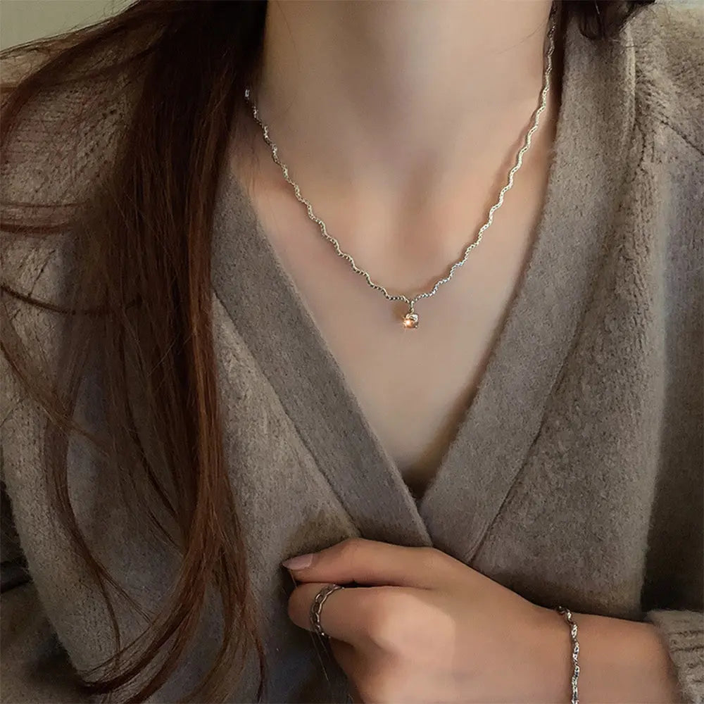Morganite Jewelry Set – Delicate Waves of Style - Gems Ritual